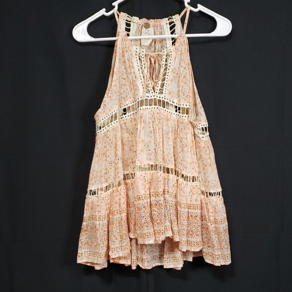 Free People FP One Essaouira Babydoll Tank Top. Size: X-Small